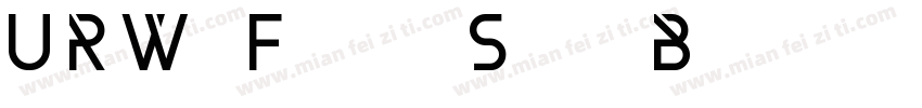 URW Form Std Bold字体转换